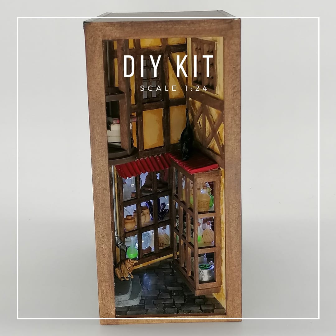 Book Nook zauberhafte verwinkelte Gasse DIY Kit