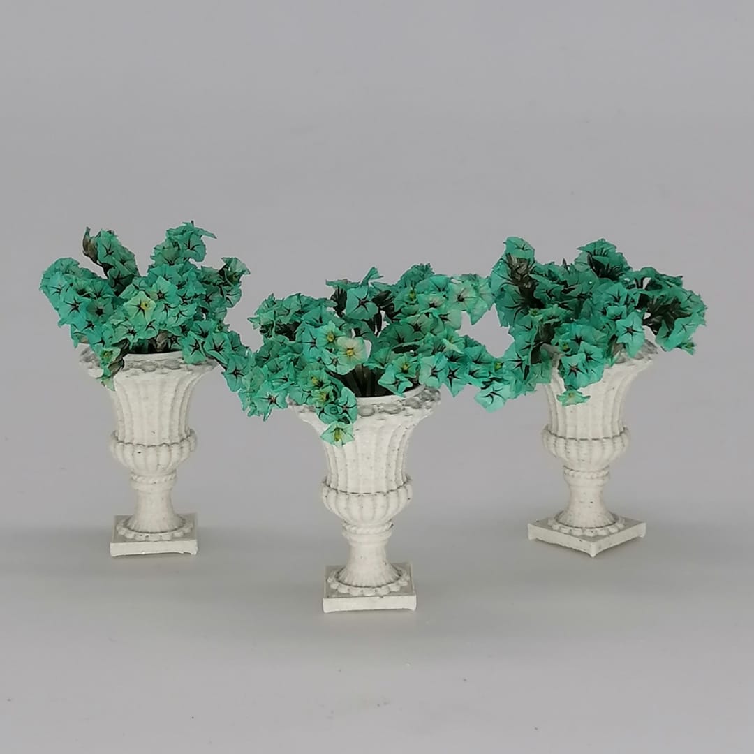 Miniatur Blumen in Bodenvase im Maßstab 1:12 - Design 3 - Miniaturen