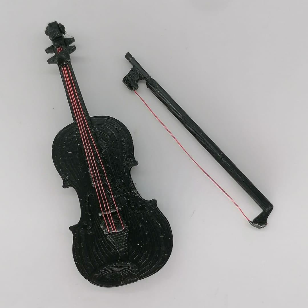 Miniatuur viool op schaal 1:12