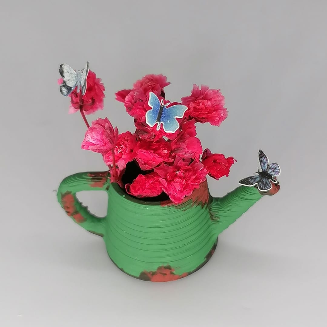 Miniature vintage flower decoration in 1:12 scale