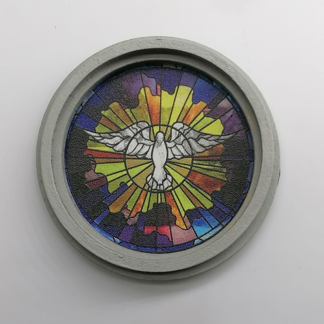 runde Buntglasfenster - Miniaturen
